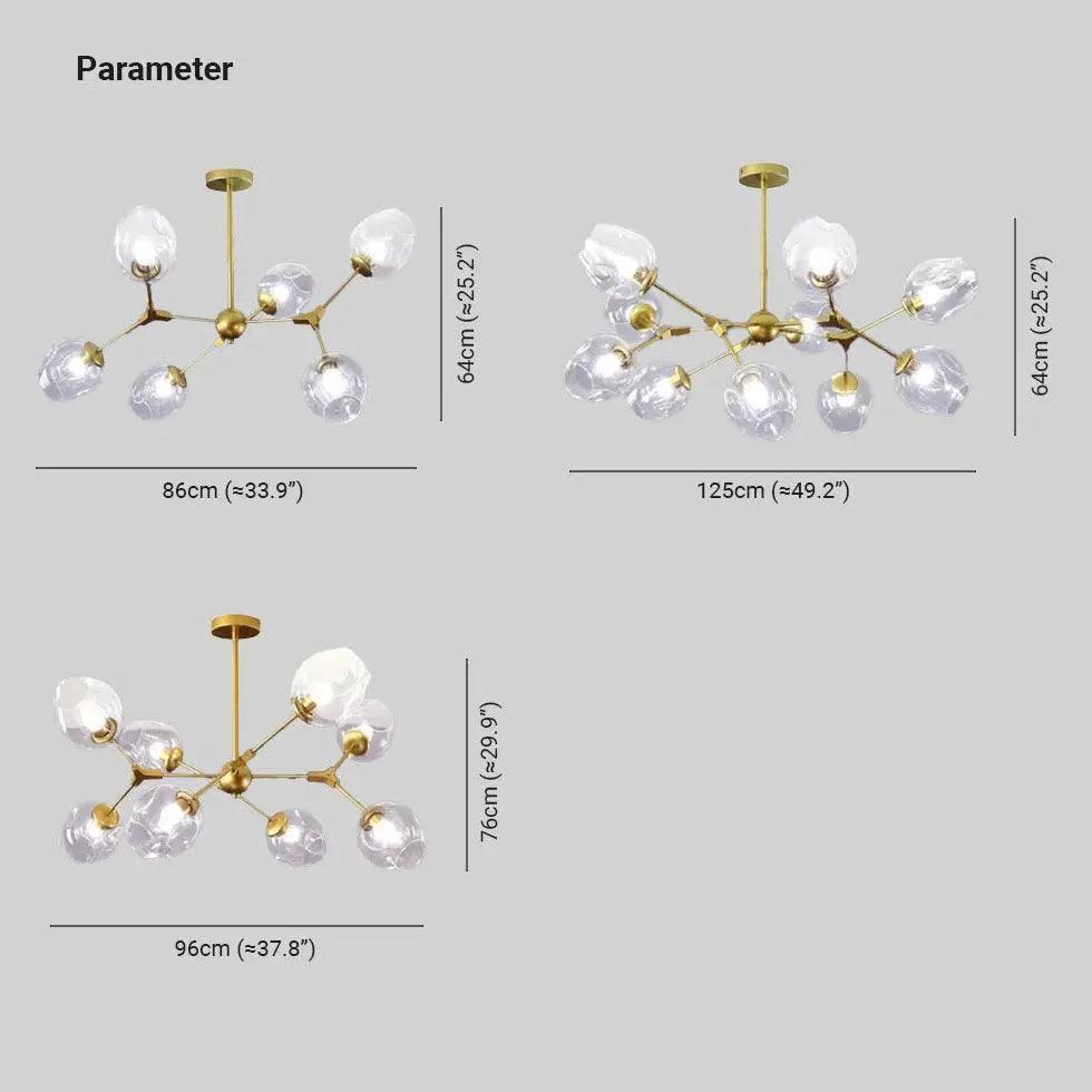 Radiating Multi-Head Colorful Glass Ball Pendant Light Fixture | Rebooters - Rebooters