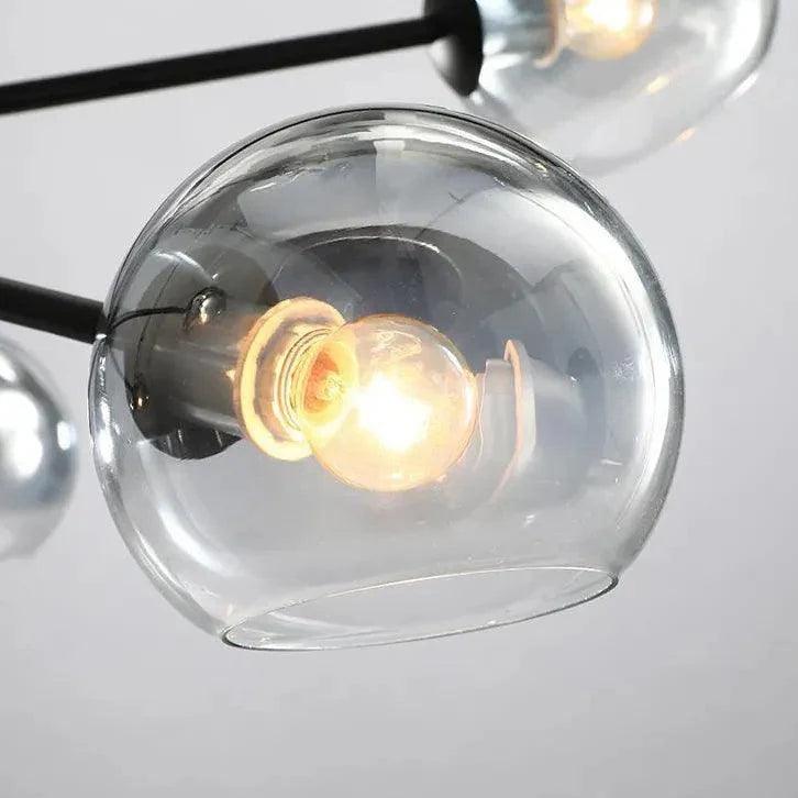 Multiple Transparent Glass Sphere Simple Chandelier Pendant | Rebooters - Rebooters