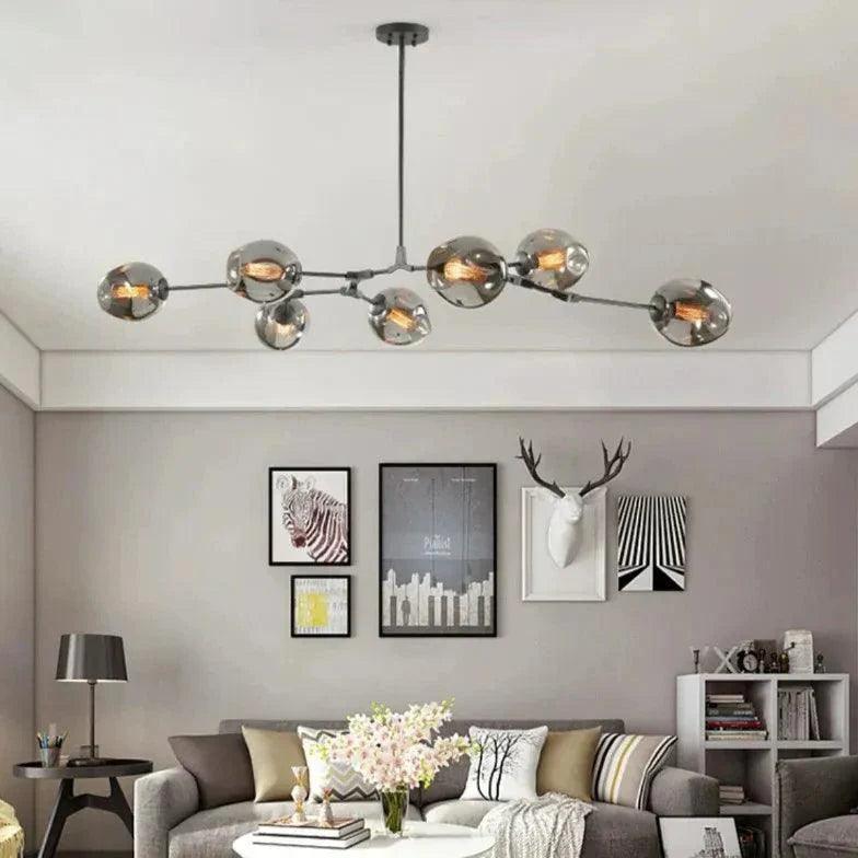 Transparent Glass Ball Modern Minimalist Chandelier Design | Rebooters - Rebooters