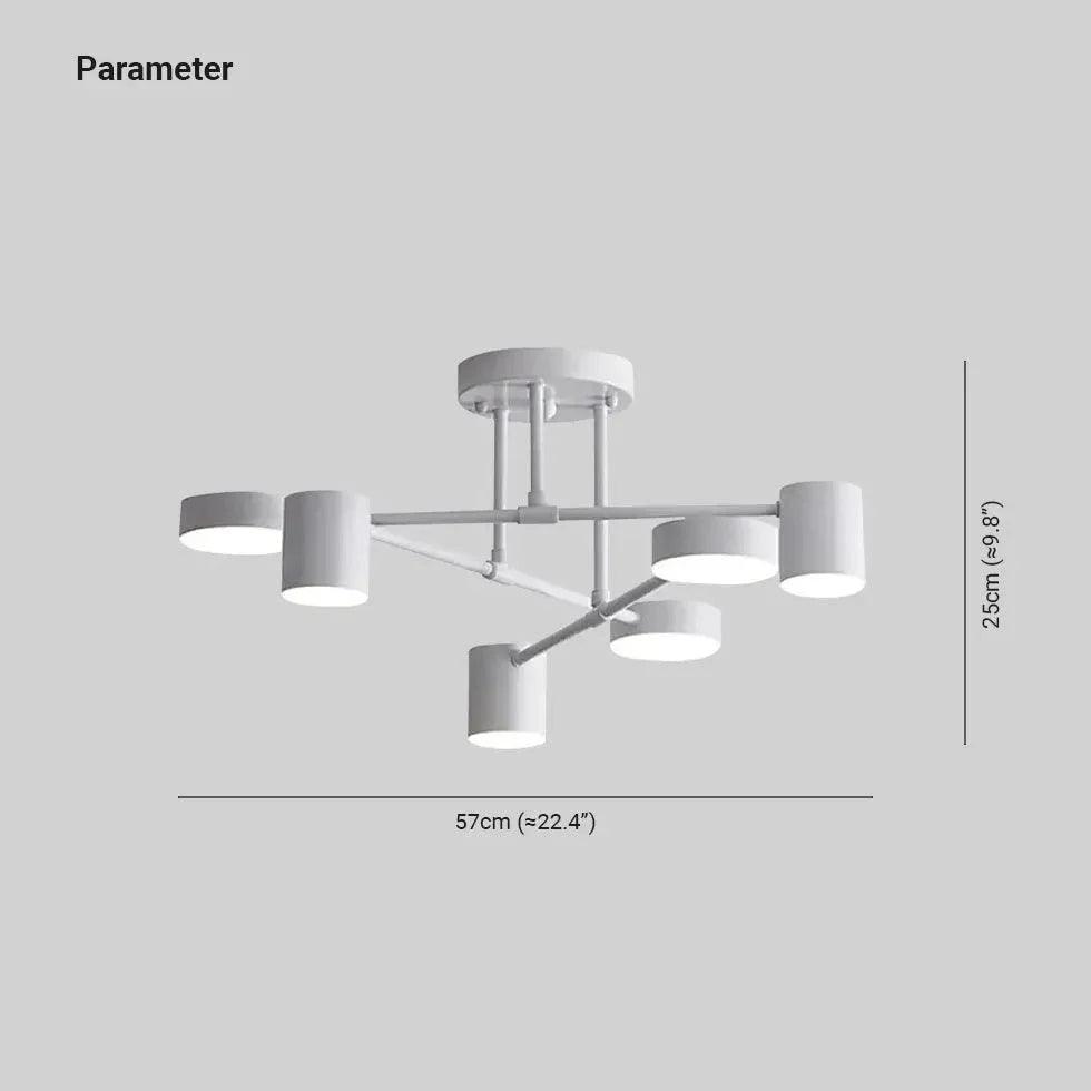 Branched Ring LED Modern Flush Ceiling Lights for Home - Rebooters