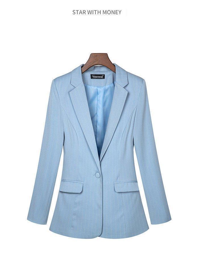 Chic Women's Business Blazer for Professional Elegance - Womens Jackets Rebooters
