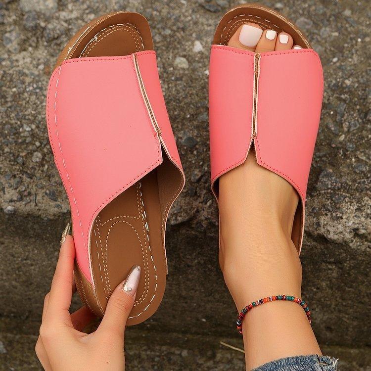 Women's Sandals Summer Casual Peep-toe Slides - Rebooters