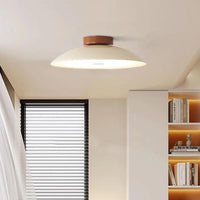 French Cream Iron Led Ceiling Lamp With 3 Color Options - Rebooters