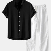 Men's Casual Two Piece Set for Summer Elegance Rebooters mens 2 piece set