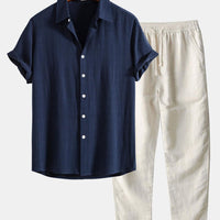 Men's Casual Two Piece Set for Summer Elegance Rebooters mens 2 piece set
