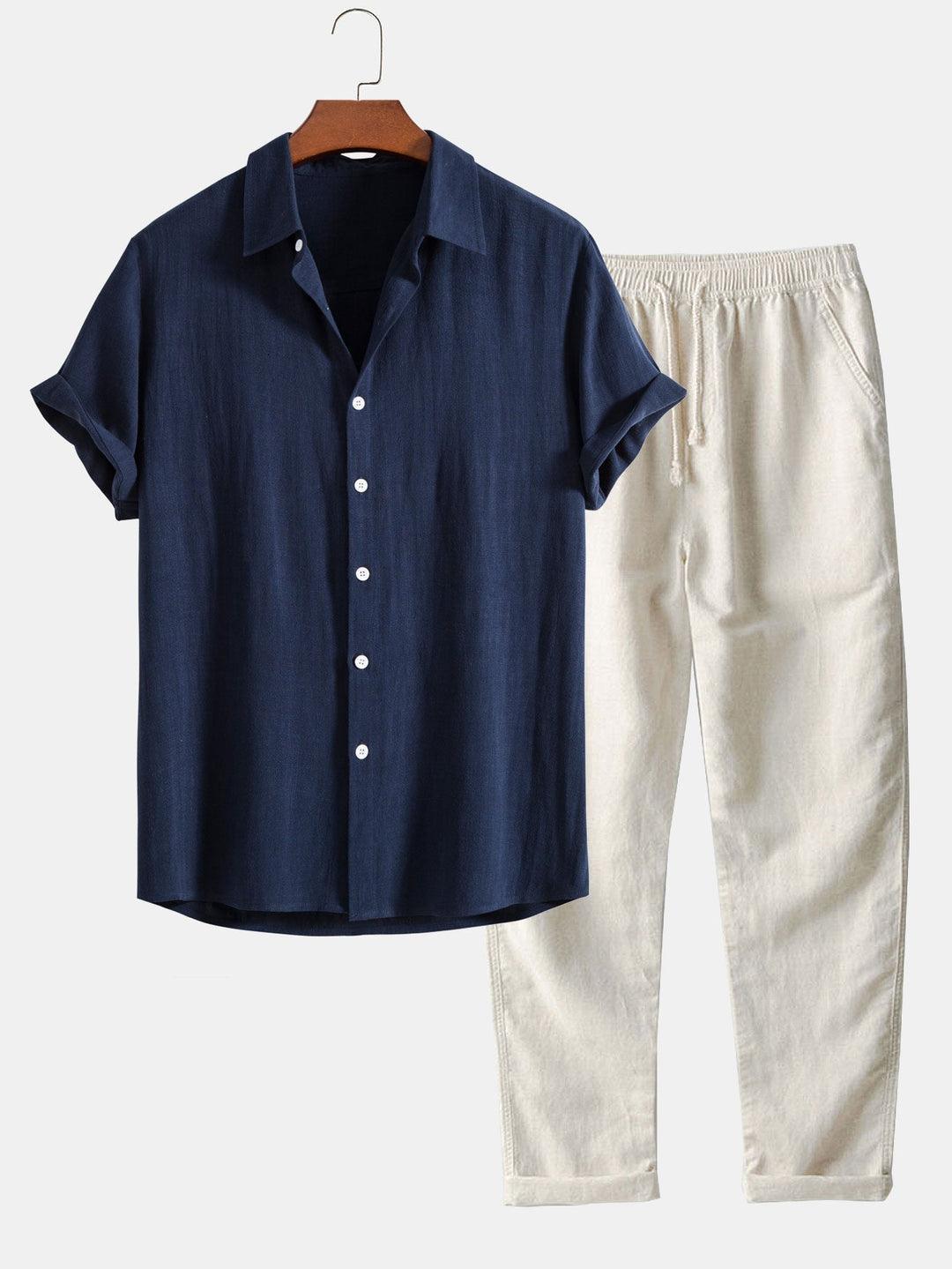 Men's Casual Two Piece Set for Summer Elegance Rebooters mens 2 piece set