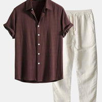 Men's Casual Two Piece Set for Summer Elegance Rebooters mens 2 piece set