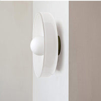 Green Glass Round LED Ceiling Light for Home Decor - Rebooters