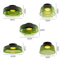 Modern Creative Color Double Glass Ceiling Lamp Design - Rebooters