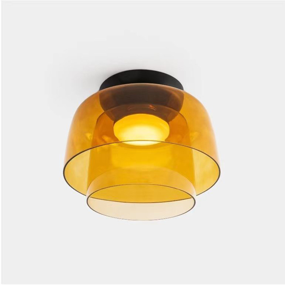 Modern Creative Color Double Glass Ceiling Lamp Design - Rebooters