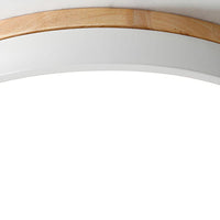 Wood Nordic LED Round Flush Ceiling Light for Elegant Spaces - Rebooters