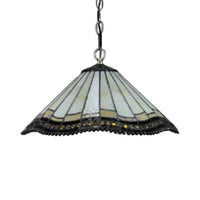 1 Bulb Tapered Down Lighting Pendant Tiffany-Style Lamp | Rebooters - Rebooters