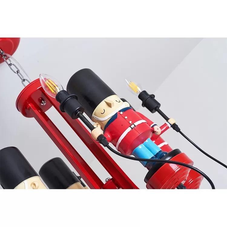 Kindergarten Candle Pendant Light with Solider Metal Red - Rebooters