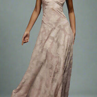 Maya Maxi Dress with Intricate Floral Embroidery and Flowing Silhouette for Elegant Style - Rebooters -Women's Dresses