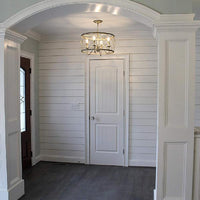 Aged Silver 4 Lights Chandelier Lamp Antique Style Pendant Lamp - Rebooters