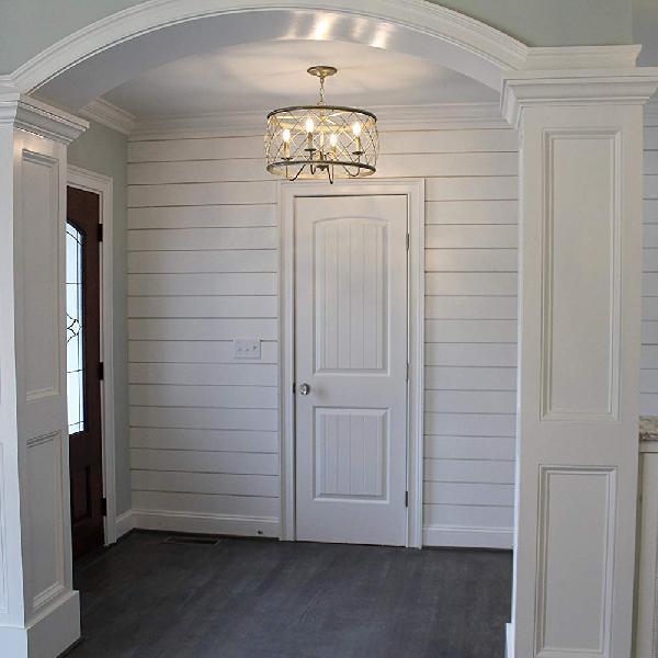 Aged Silver 4 Lights Chandelier Lamp Antique Style Pendant Lamp - Rebooters