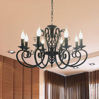 6/8-Bulb Ceiling Chandelier Minimalism Candle Style Light - Rebooters