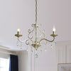 Candlestick Crystal Drip Ceiling Pendant Light Gold Chandelier - Rebooters