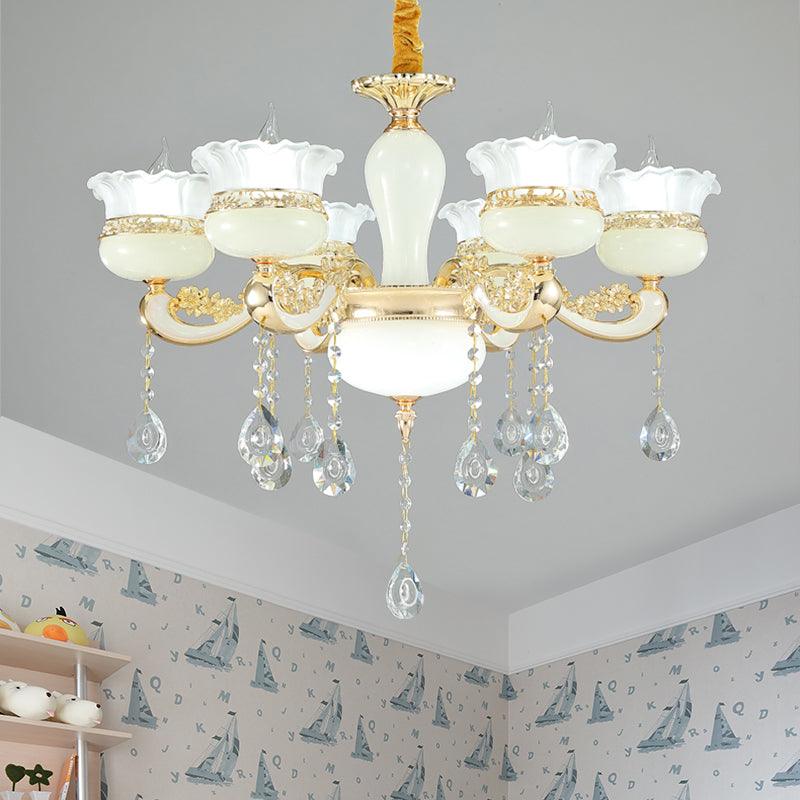 6 Heads Chandelier Lighting Modern Bedroom Ceiling Pendant - Rebooters