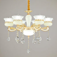 6 Heads Chandelier Lighting Modern Bedroom Ceiling Pendant - Rebooters