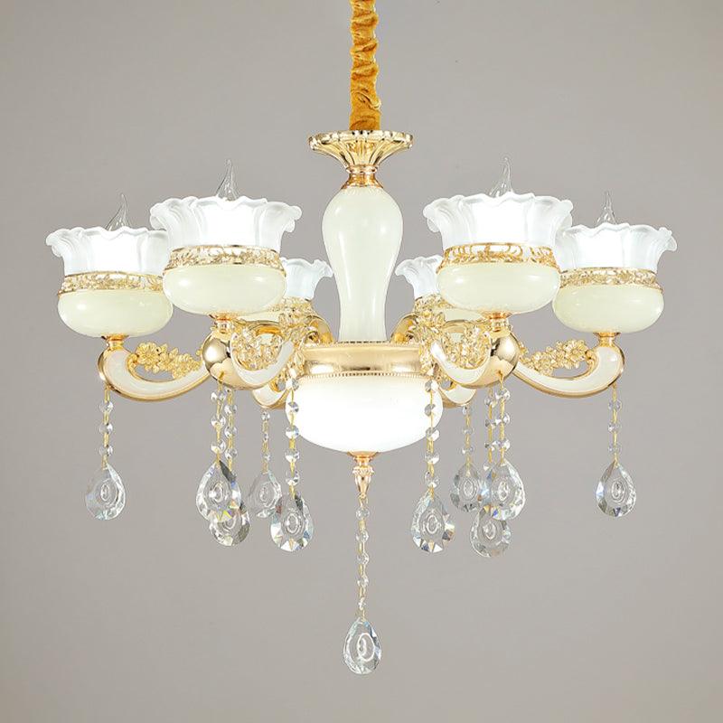 6 Heads Chandelier Lighting Modern Bedroom Ceiling Pendant - Rebooters