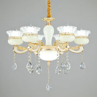 6 Heads Chandelier Lighting Modern Bedroom Ceiling Pendant - Rebooters