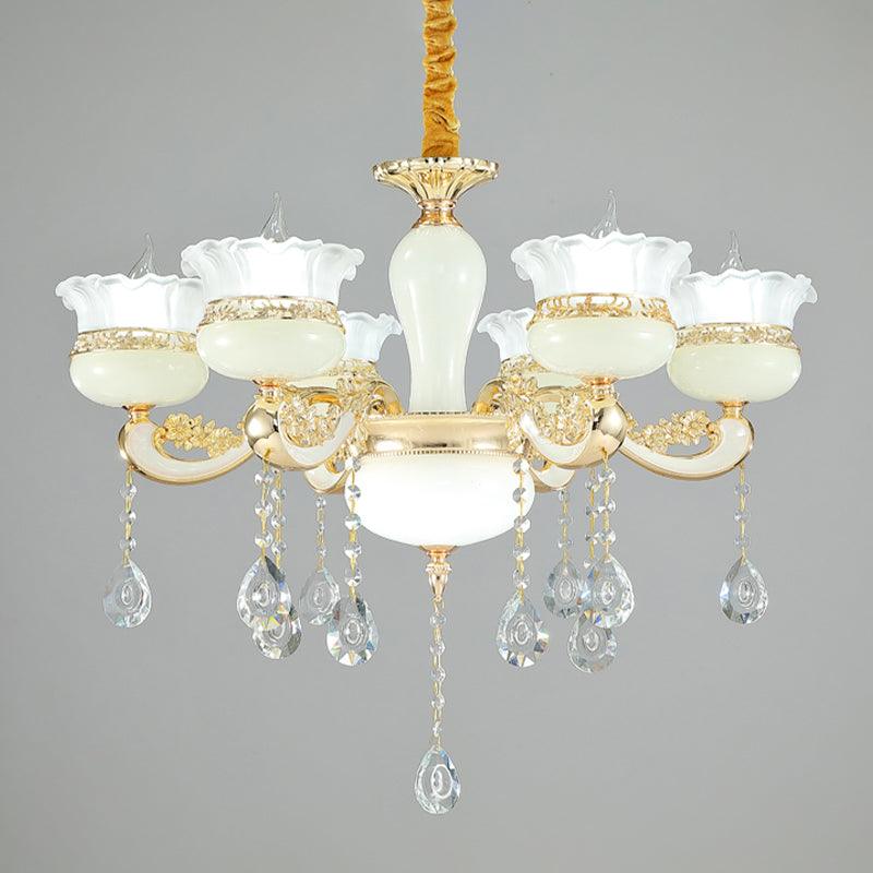 6 Heads Chandelier Lighting Modern Bedroom Ceiling Pendant - Rebooters