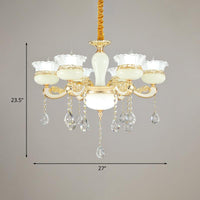 6 Heads Chandelier Lighting Modern Bedroom Ceiling Pendant - Rebooters