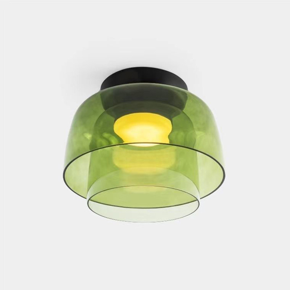 Modern Creative Color Double Glass Ceiling Lamp Design - Rebooters