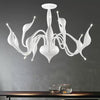 12/18 Lights Living Room Ceiling Chandelier with Swan Acrylic Shade - Rebooters