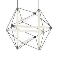 3/6 Lights Hanging Chandelier Contemporary Silver Lighting - Rebooters