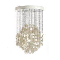 Wind Chime Chandelier Pendant Light Nordic Shell 4 Lights White - Rebooters