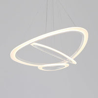 Acrylic Triangle Chandelier Lighting Fixture Modern LED Ceiling Pendant - Rebooters