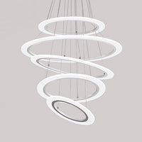 Acrylic Triangle Chandelier Lighting Fixture Modern LED Ceiling Pendant - Rebooters