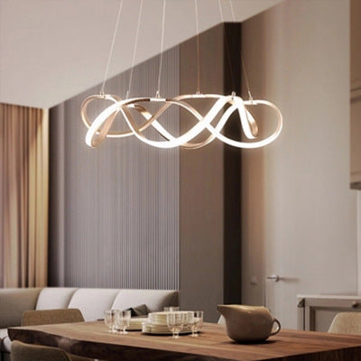 Twisting Acrylic Ceiling Light Modern LED Chandelier Pendant - Rebooters