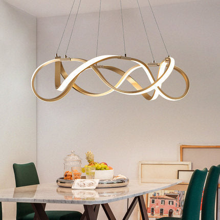 Twisting Acrylic Ceiling Light Modern LED Chandelier Pendant - Rebooters