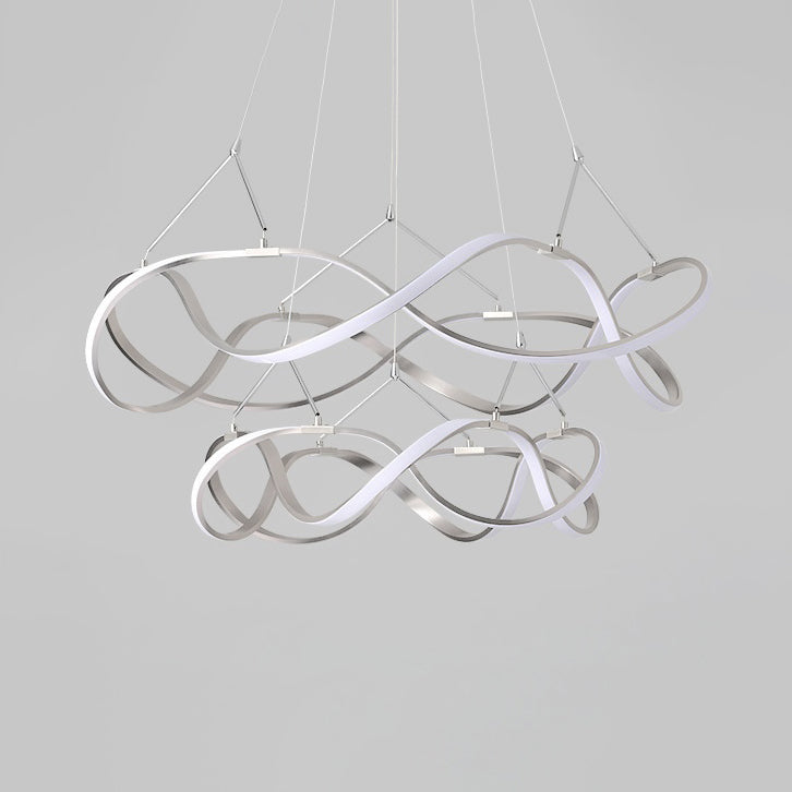 Twisting Acrylic Ceiling Light Modern LED Chandelier Pendant - Rebooters