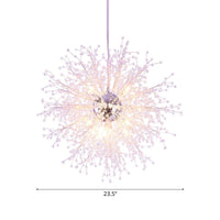 8/12 Lights Indoor Ceiling Fixture with Firework Crystal Shade - Rebooters