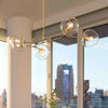 Bubble Chandelier Lighting Contemporary Glass 3/5 Heads Pendant Lamp - Rebooters