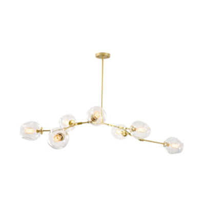 Bubble Chandelier Lighting Contemporary Glass 3/5 Heads Pendant Lamp - Rebooters
