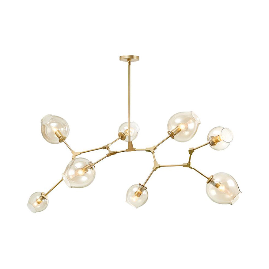 Bubble Chandelier Lighting Contemporary Glass 3/5 Heads Pendant Lamp - Rebooters