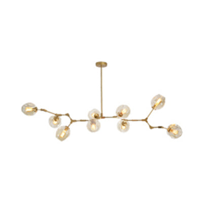 Bubble Chandelier Lighting Contemporary Glass 3/5 Heads Pendant Lamp - Rebooters