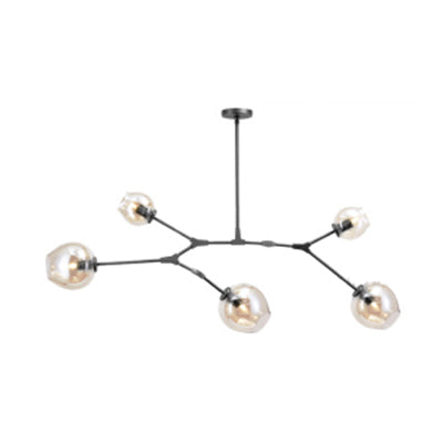 Bubble Chandelier Lighting Contemporary Glass 3/5 Heads Pendant Lamp - Rebooters