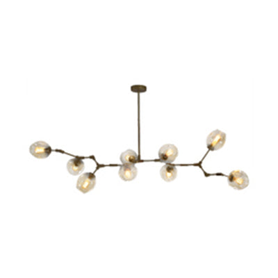 Bubble Chandelier Lighting Contemporary Glass 3/5 Heads Pendant Lamp - Rebooters