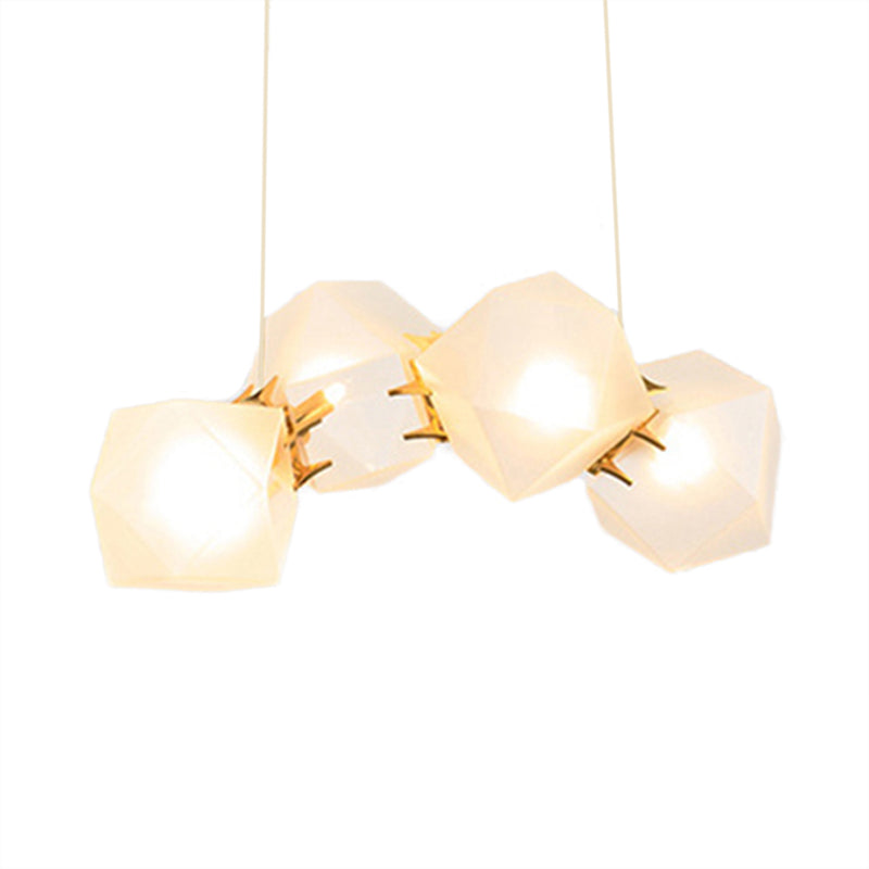 2/4/6 Lights Living Room Chandelier with Geometric Shade - Rebooters