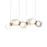 2/4/6 Lights Living Room Chandelier with Geometric Shade - Rebooters