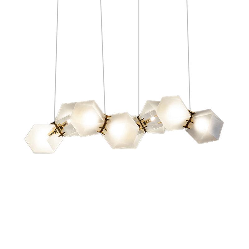 2/4/6 Lights Living Room Chandelier with Geometric Shade - Rebooters