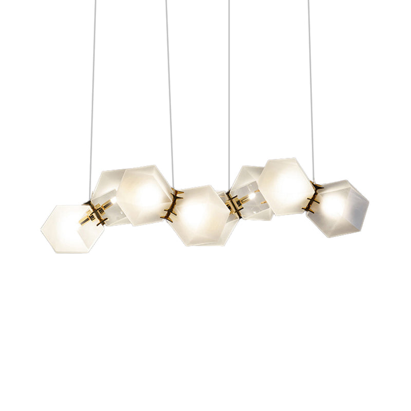 2/4/6 Lights Living Room Chandelier with Geometric Shade - Rebooters