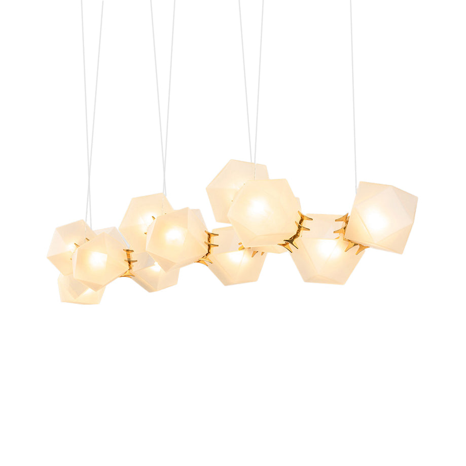 2/4/6 Lights Living Room Chandelier with Geometric Shade - Rebooters