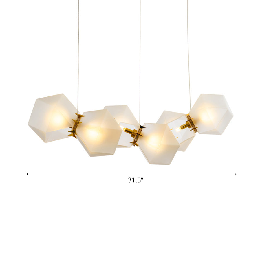 2/4/6 Lights Living Room Chandelier with Geometric Shade - Rebooters